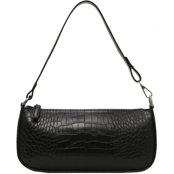Small Black Bag Texture Shoulder Bag Simple Handbag